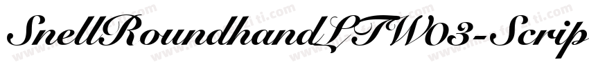 SnellRoundhandLTW03-Script Regular字体转换